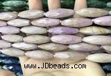 CRI145 15.5 inches 10*30mm faceted rice phosphosiderite beads