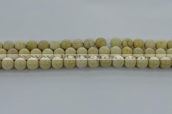 CRI205 15.5 inches 14mm round riverstone beads wholesale