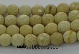 CRI211 15.5 inches 6mm faceted round riverstone beads wholesale