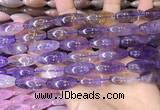 CRI301 15.5 inches 10*25mm rice ametrine gemstone beads wholesale