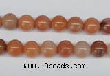 CRJ201 15.5 inches 8mm round natural red jade gemstone beads