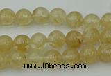 CRO1020 15.5 inches 4mm round yellow watermelon quartz beads