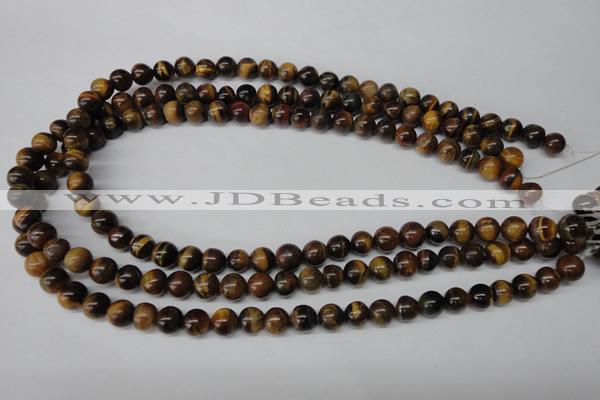 CRO115 15.5 inches 8mm round yellow tiger eye beads wholesale