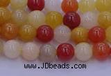 CRO1161 15.5 inches 6mm round golden silk jade beads wholesale