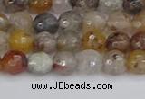 CRO1196 15.5 inches 6mm faceted round mixed lodalite quartz beads