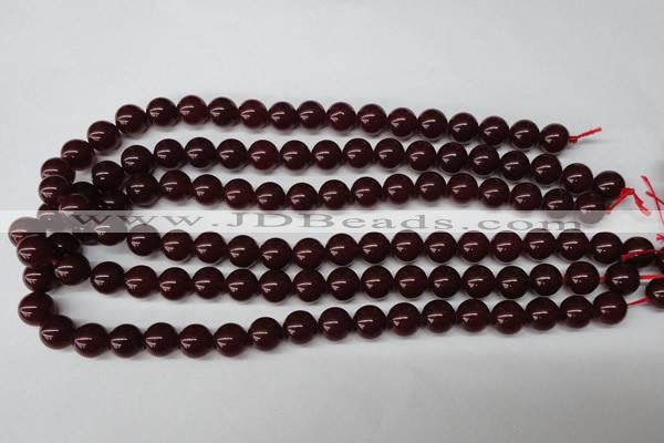 CRO208 15.5 inches 10mm round dyed candy jade beads wholesale