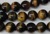 CRO217 15.5 inches 10mm round yellow & blue tiger eye beads wholesale