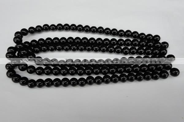 CRO247 15.5 inches 10mm round blackstone beads wholesale