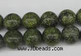 CRO286 15.5 inches 12mm round green lace gemstone beads wholesale