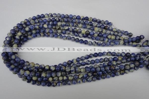 CRO31 15.5 inches 6mm round sodalite gemstone beads wholesale