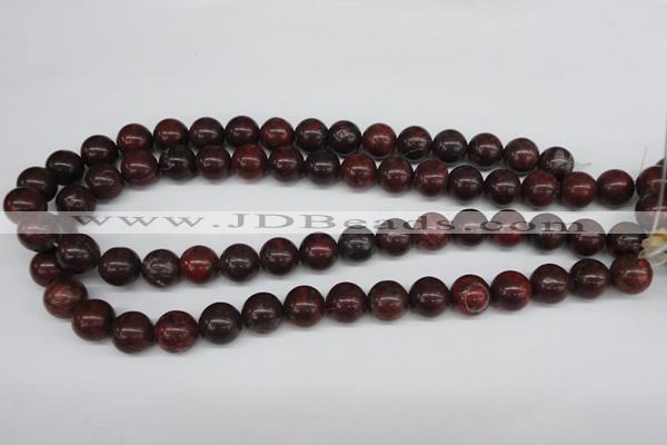 CRO318 15.5 inches 12mm round brecciated jasper beads wholesale