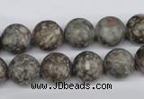 CRO325 15.5 inches 12mm round Chinese leopard skin jasper beads wholesale