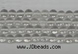 CRO35 15.5 inches 6mm round white crystal beads wholesale