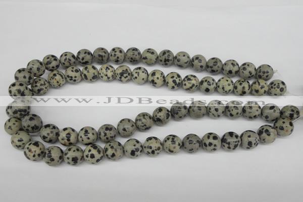 CRO385 15.5 inches 14mm round dalmatian jasper beads wholesale