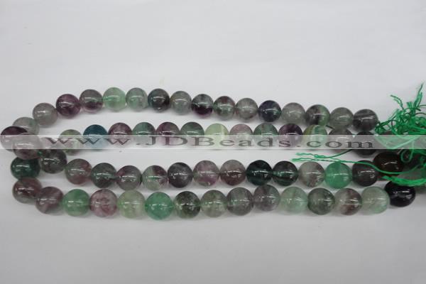 CRO389 15.5 inches 14mm round fluorite gemstone beads wholesale