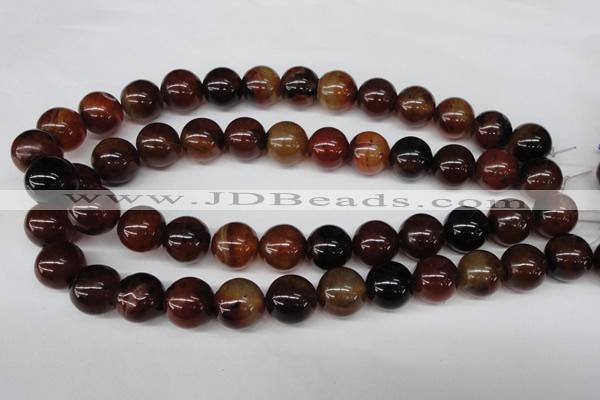 CRO436 15.5 inches 16mm round agate gemstone beads wholesale