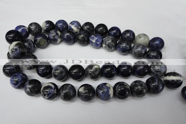 CRO488 15.5 inches 18mm round sodalite gemstone beads wholesale