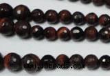 CRO708 15.5 inches 6mm – 14mm faceted round red tiger eye beads