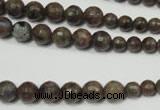 CRO734 15.5 inches 6mm – 14mm faceted round grey labradorite beads