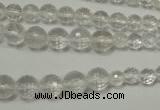 CRO741 15.5 inches 6mm – 14mm faceted round white crystal beads