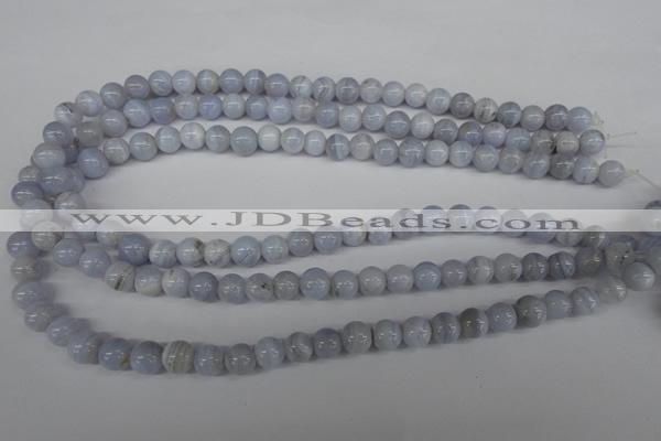 CRO89 15.5 inches 8mm round blue lace agate beads wholesale