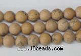 CRO91 15.5 inches 8mm round Chinese wood jasper beads wholesale