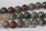 CRO92 15.5 inches 8mm round bloodstone beads wholesale