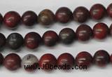 CRO93 15.5 inches 8mm round brecciated jasper beads wholesale