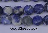 CRO952 15.5 inches 8mm round matte sodalite beads wholesale