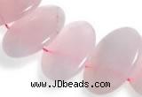 CRQ03 16 inches 20*38mm oval rose quartz beads Wholesale