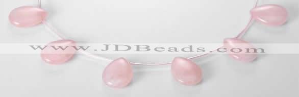 CRQ04 18*25mm flat teardrop A grade natural rose quartz beads