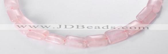 CRQ08 13*18mm rectangle A grade natural rose quartz beads