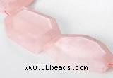 CRQ11 Freeform A grade natural rose quartz beads Wholesale