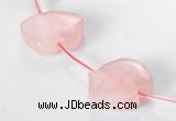 CRQ12 18*19mm pig-shaped A grade natural rose quartz beads