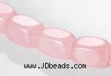 CRQ13 10*14mm cuboid A grade natural rose quartz beads Wholesale