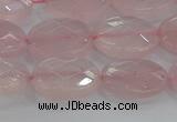 CRQ146 15.5 inches 10*14mm faceted oval natural rose quartz beads