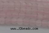 CRQ180 15.5 inches 4mm round matte rose quartz beads wholesale