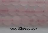 CRQ181 15.5 inches 6mm round matte rose quartz beads wholesale