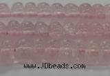 CRQ188 15.5 inches 6*10mm rondelle natural rose quartz beads