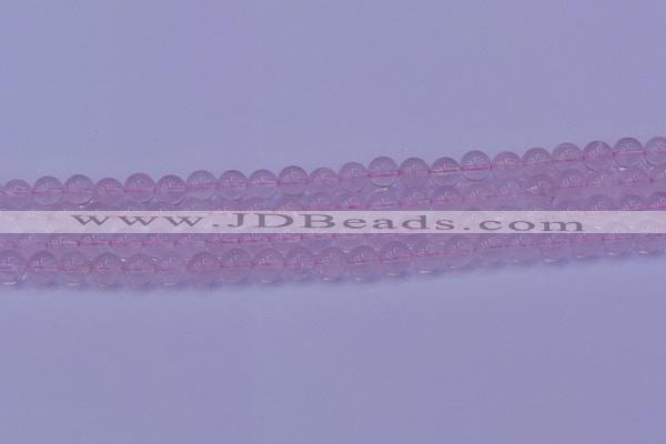 CRQ201 15.5 inches 6mm round Mozambique rose quartz beads