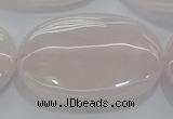 CRQ238 15.5 inches 30*40mm oval rose quartz beads wholesale