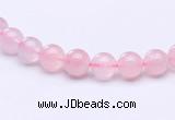 CRQ25 15.5 inches 4mm round natural rose quartz beads Wholesale