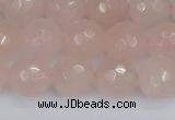 CRQ291 15.5 inches 10mm faceted round rose quartz gemstone beads