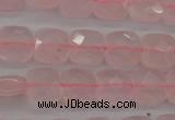 CRQ365 15.5 inches 8*8mm faceted square rose quartz beads