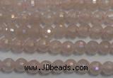 CRQ511 15.5 inches 6mm faceted round AB-color rose quartz beads