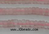 CRQ678 15.5 inches 2*4mm tyre rose quartz beads wholesale