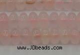 CRQ682 15.5 inches 5*8mm rondelle rose quartz beads wholesale