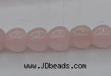 CRQ688 15.5 inches 10*10mm apple-shaped rose quartz beads