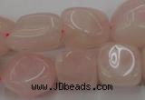 CRQ699 15.5 inches 13*18mm - 15*25mm nuggets rose quartz beads