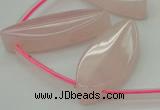 CRQ738 Top drilled 15*35mm marquise rose quartz beads